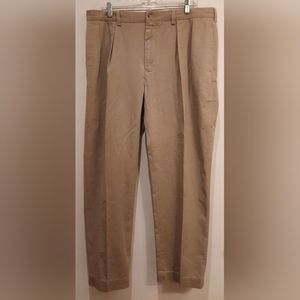 Polo Ralph‎ Lauren Ethan Pant Men's Khaki Pleated Front Pants Size 36X30